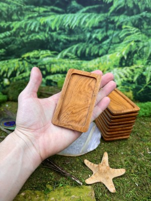 Подставка для чайных пиал. Дерево Тик