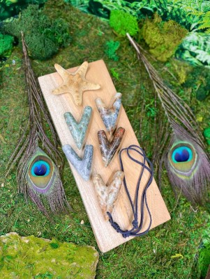 Трубка для Рапе | Курипи из камня Яшмы