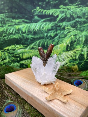 Трубка для Рапэ | Курипи из камня Кальцедона