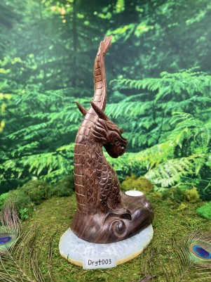 Подсвечник Алтарный: Дракон ☥ 003, ручная работа, Бали