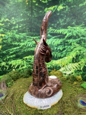 Подсвечник алтарный «Дракон ☥ 006» со скидкой (небольшие трещинки) | Ручная работа Бали