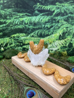 Трубка для Рапэ | Курипи из каменной крошки Brumbun (золотистый)