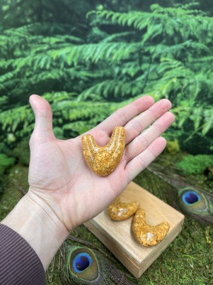 Трубка для Рапэ | Курипи из каменной крошки Brumbun (золотистый)