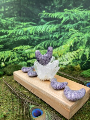 Трубка для Рапэ | Курипи из аметистовой крошки (Аметист)