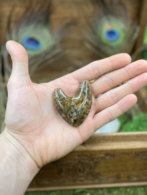 Трубка для Рапэ | Курипи из каменной крошки Brumbun (коричневый, U-форма)