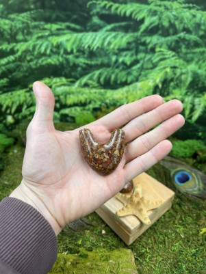 Трубка для Рапэ | Курипи из каменной крошки Pulaki (коричневый)