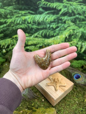 Трубка для Рапэ | Курипи из каменной крошки Pulaki (светло-коричневый)