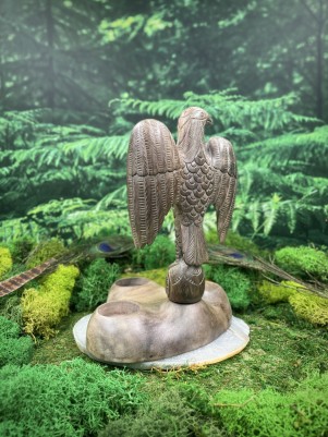 Подсвечник Алтарный: "Орел", дерево Вару | Ручная работа, Бали