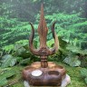 Подсвечник алтарный: Трезубец. Соно с Аметистом. ☥ 32