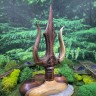 Подсвечник алтарный: Трезубец. Соно с Аметистом. ☥ 31