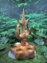 Подсвечник алтарный: Трезубец. Тик с Аметистом. ☥ 13