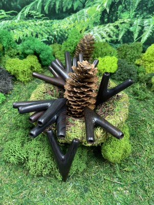 Курипи Синглблок из дерева Эбен