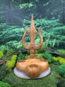 Подсвечник алтарный: Трезубец. Тик с Аметистом. ☥ 25