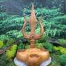 Подсвечник алтарный: Трезубец. Тик с Аметистом. ☥ 25