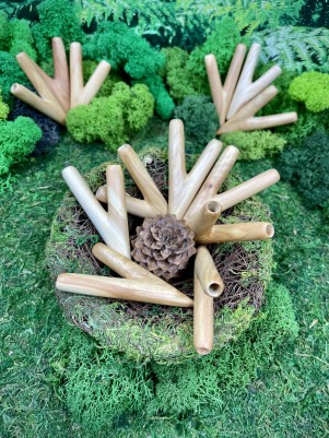 Курипи Синглблок из дерева Чемара