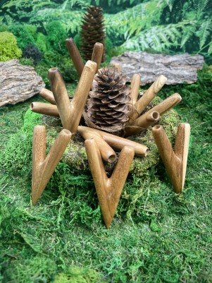 Курипи Синглблок из дерева Тик