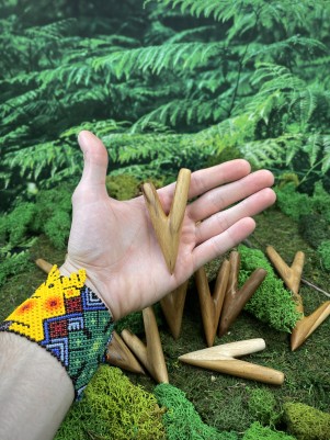 Курипи Синглблок из дерева Тик