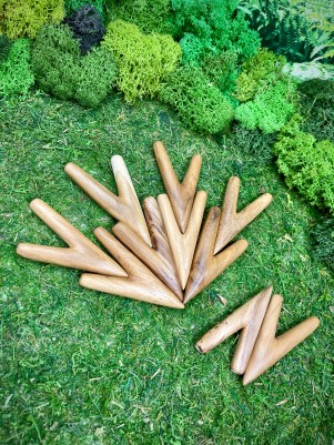 Курипи Синглблок из дерева Тик