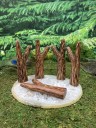 Курипи Синглблок Стендинг из дерева Кокос