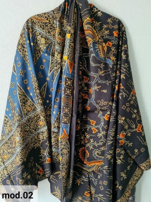 Традиционный Саронг из Индонезии с ручной росписью батиком S-Mod-002