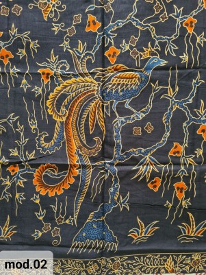 Традиционный Саронг из Индонезии с ручной росписью батиком S-Mod-002