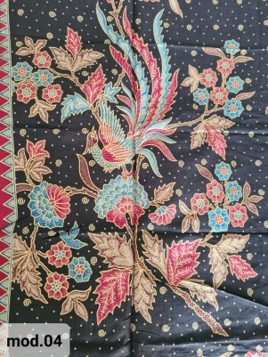 Традиционный Саронг из Индонезии с ручной росписью батиком S-Mod-004