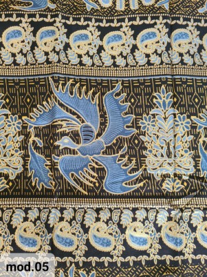 Традиционный Саронг из Индонезии с ручной росписью батиком S-Mod-005