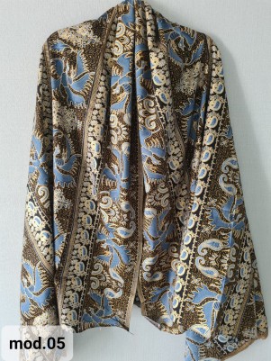 Традиционный Саронг из Индонезии с ручной росписью батиком S-Mod-005