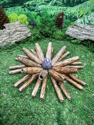 Двойная Курипи из Кокоса — Красивая трубка для Рапэ