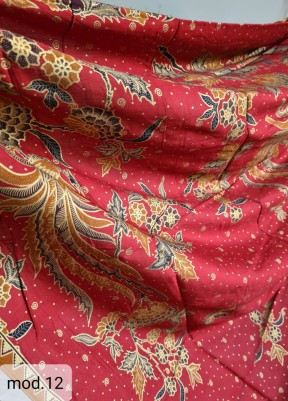 Традиционный Саронг из Индонезии с ручной росписью батиком S-Mod-102