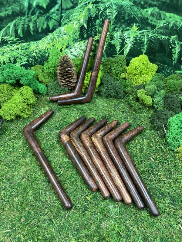 Тепи Single Block из тамаринда, 14 см — трубка для Рапэ, Бали