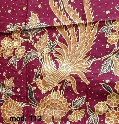 Традиционный Саронг из Индонезии с ручной росписью батиком S-Mod-113