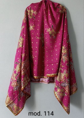 Традиционный Саронг из Индонезии с ручной росписью батиком S-Mod-114