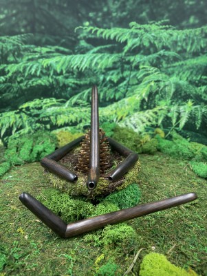 Тепи из эбена, 18 см — трубка для Рапе, Бали