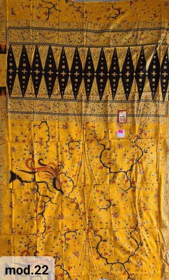 Традиционный Саронг из Индонезии с ручной росписью батиком S-Mod-202