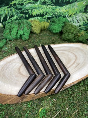 Тепи из эбена, 14 см — трубка для Рапе, Бали