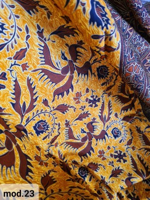 Традиционный Саронг из Индонезии с ручной росписью батиком S-Mod-203