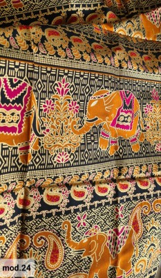 Традиционный Саронг из Индонезии с ручной росписью батиком S-Mod-204