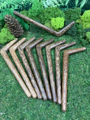 Тепи Single Block из кокоса, 18 см — трубка для Рапе, Бали