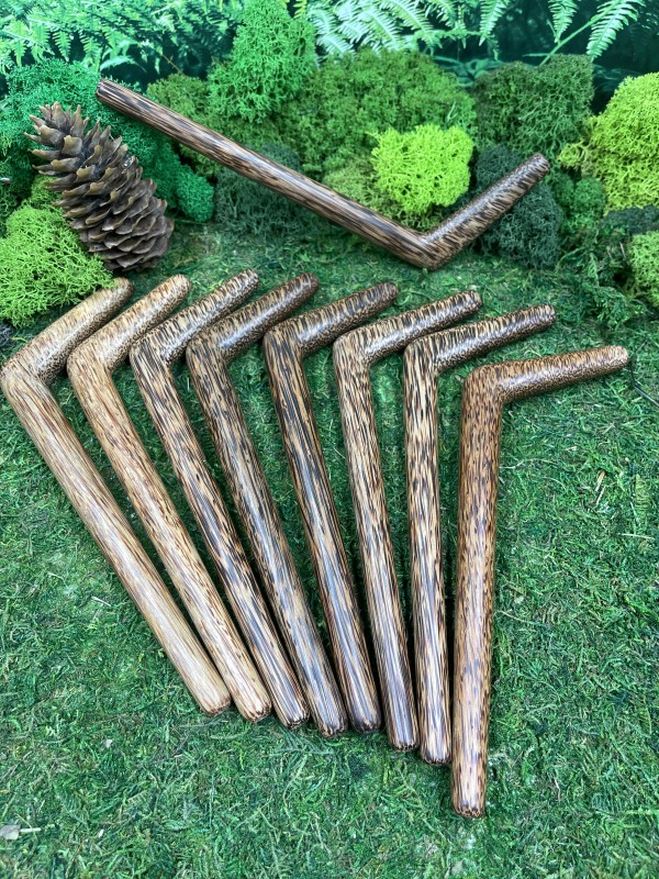 Тепи Single Block из кокоса, 18 см — трубка для Рапе, Бали