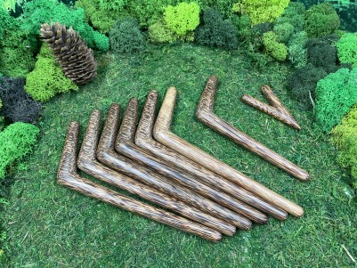 Тепи Single Block из кокоса, 18 см — трубка для Рапе, Бали