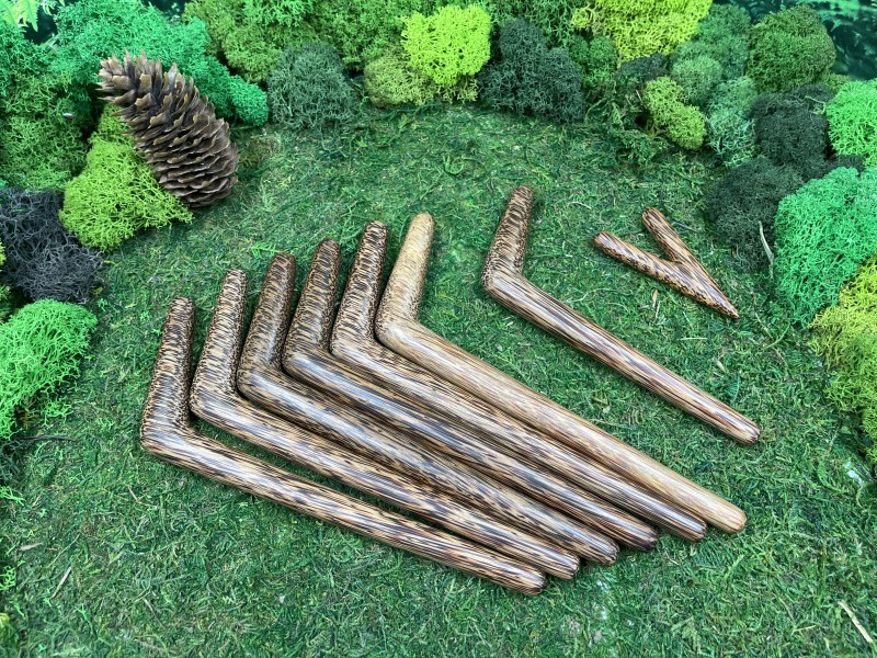 Тепи Single Block из кокоса, 18 см — трубка для Рапе, Бали