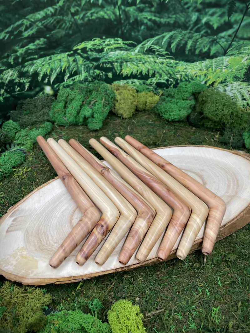 Тепи Single Block из Чемары, 18 см — трубка для Рапе, Бали