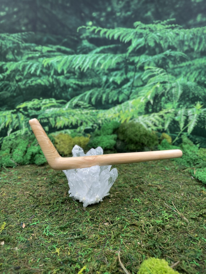 Тепи Single Block из Чемары, 18 см — трубка для Рапе, Бали