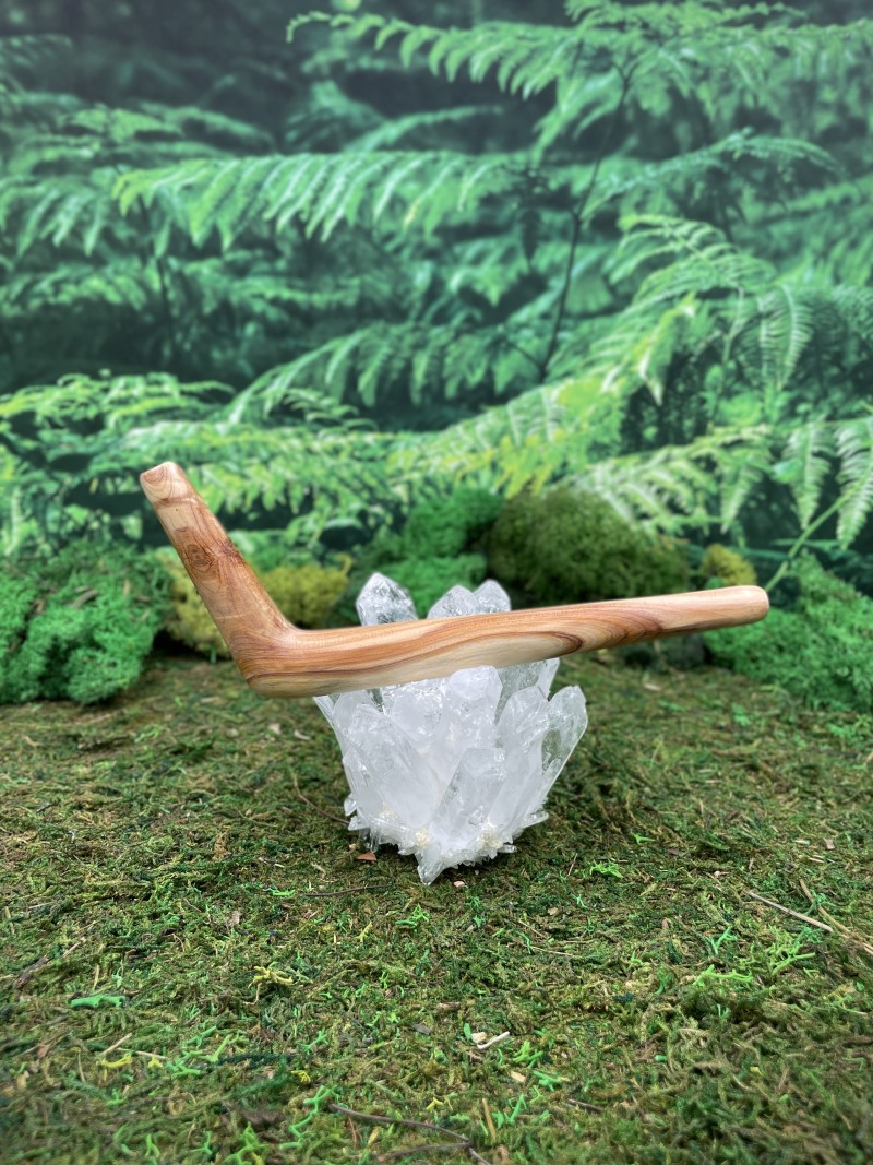 Тепи Single Block из Чемары, 14 см — трубка для Рапе, Бали