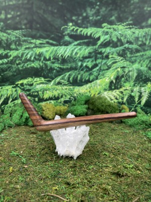 Тепи Single Block из уникального соно, 18 см — трубка для Рапе, Бали