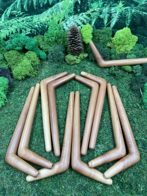 Тепи Single Block из саво, 18 см — трубка для Рапе, Бали