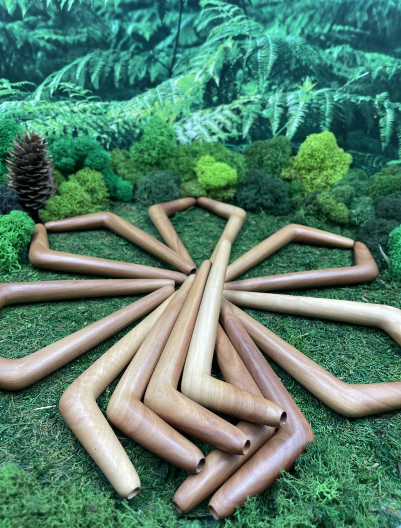 Тепи Single Block из саво, 18 см — трубка для Рапе, Бали