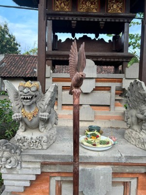 Посох Орёл с Ониксом ☥ II, из дерева Соно ручной работы.