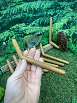 Тепи из тика, 14 см — трубка для Рапе, Бали